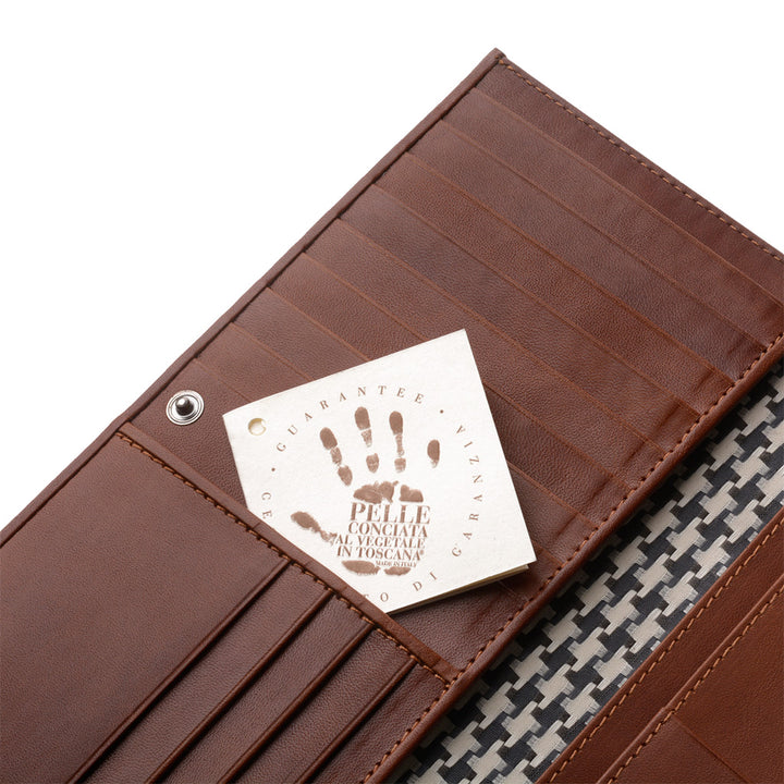 प्राचीन टोस्को महिलाओं के बटुआ बटन ज़िप कार्ड धारक के साथ लंबी क्षमता असली लेदर & दस्तावेज़