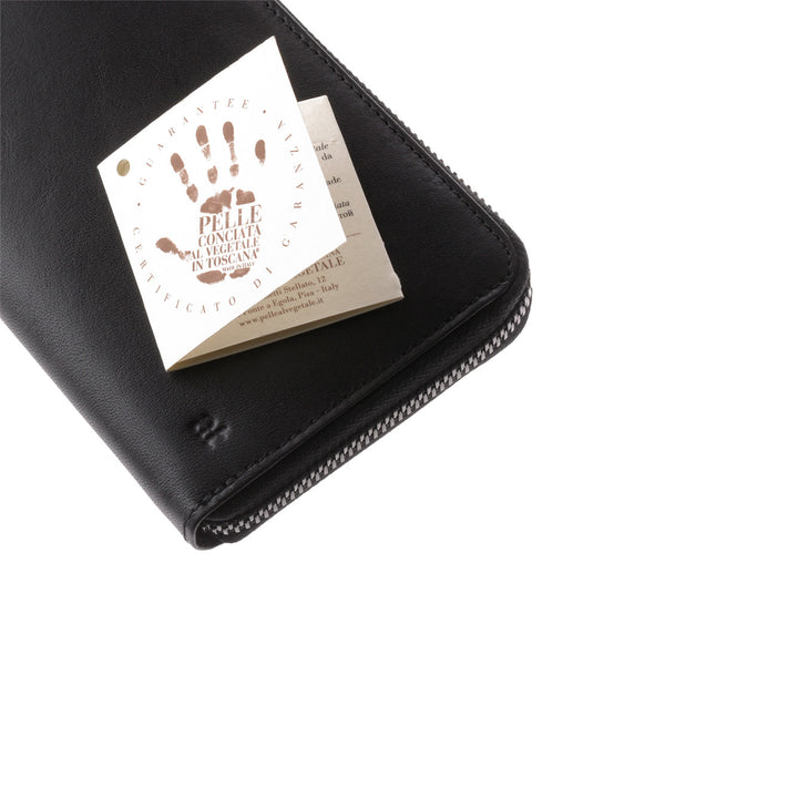 इटैलियन लेदर में एंटिका टोस्काना महिला महिला पोर्टामोनेट और कार्ड होल्डर के साथ ज़िप ज़िप ज़िप लाइटिंग द्वारा बंद कर देती है