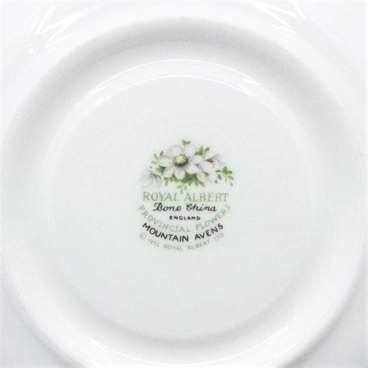 Royal Albert teacup Mountain Avens English porcelain enamel decorations gold finishes flower A-S885-4 - Gioielleria Capodagli