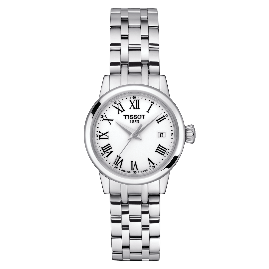 Tissot orologio Classic Dream Lady 28mm bianco quarzo acciaio T129.210.11.013.00 - Gioielleria Capodagli