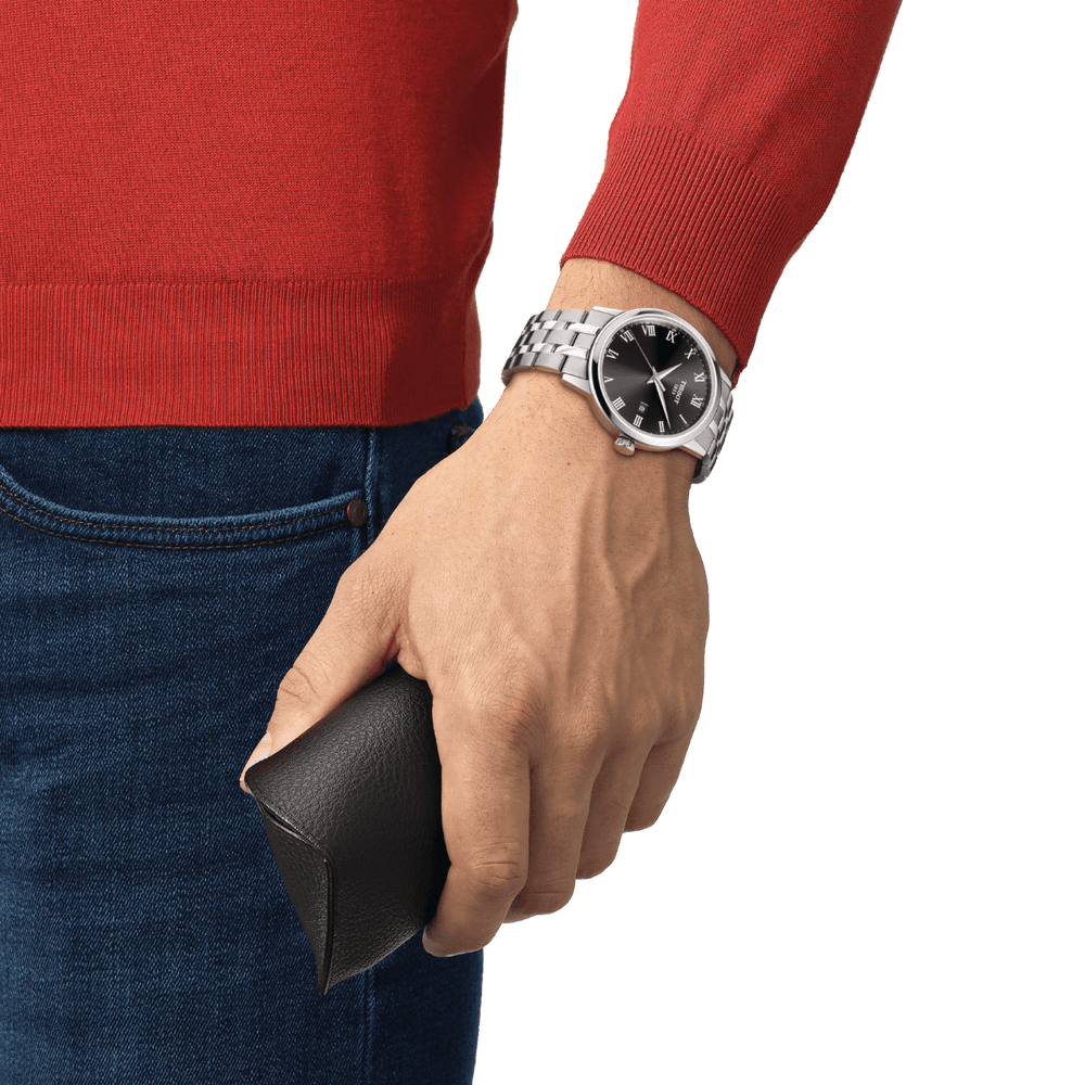 Tissot watch Classic Dream 42mm black quartz steel T129.410.11.053.00 - Gioielleria Capodagli