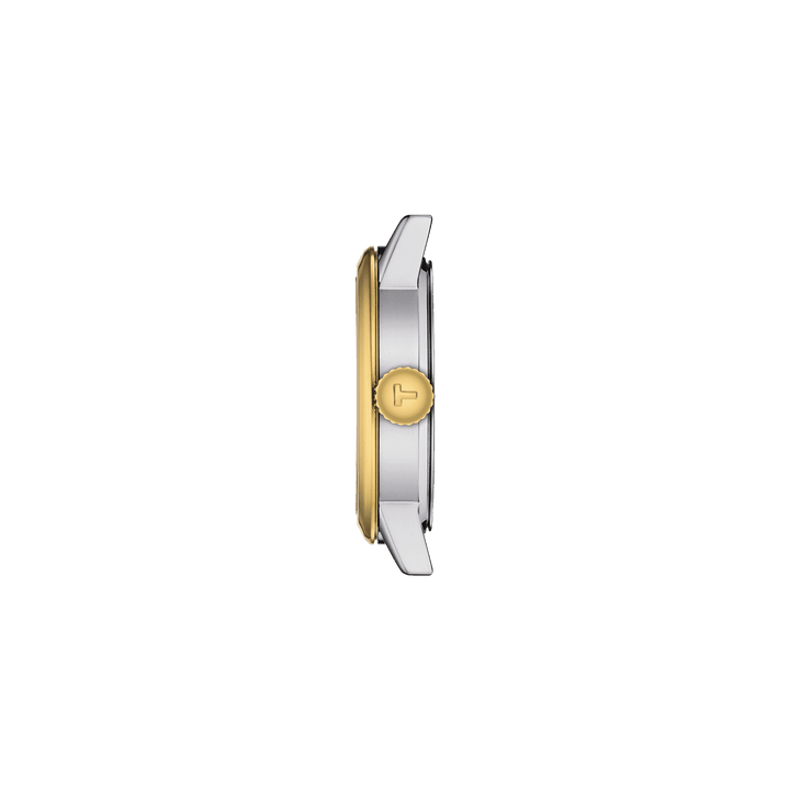 Tissot orologio Classic Dream Lady 28mm argento quarzo acciaio finiture PVD oro giallo T129.210.22.031.00 - Capodagli 1937