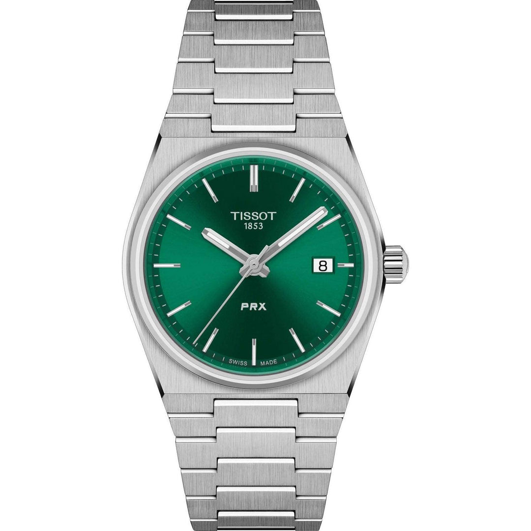 Tissot orologio PRX verde 35mm quarzo acciaio T137.210.11.081.00 - Capodagli 1937