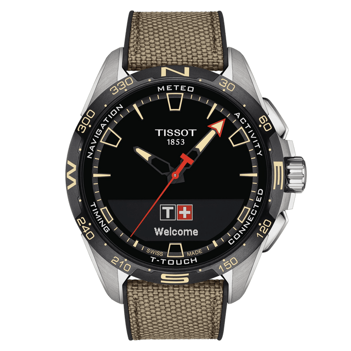 Tissot orologio T-Touch Connect Solar 47,5mm nero quarzo titanio T121.420.47.051.07 - Capodagli 1937