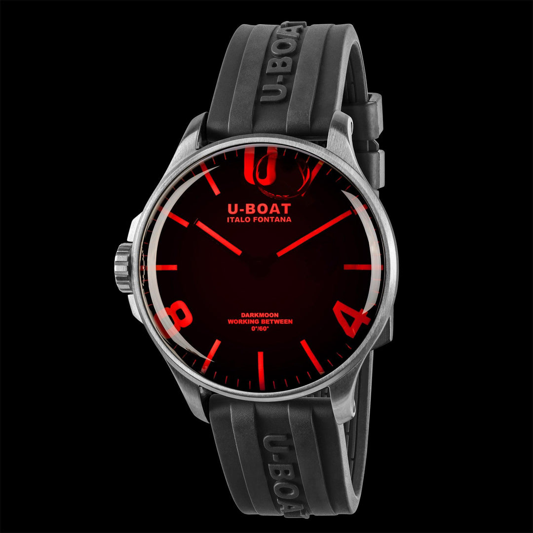 U-BOAT orologio DARKMOON 44mm RED SS quarzo acciaio 8465/A - Capodagli 1937