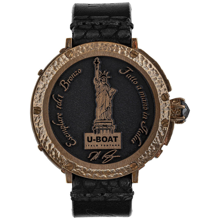 U-Boat watch New York Bronze Diamond 45mm automatic black bronze NEW YORK BZ - Capodagli 1937
