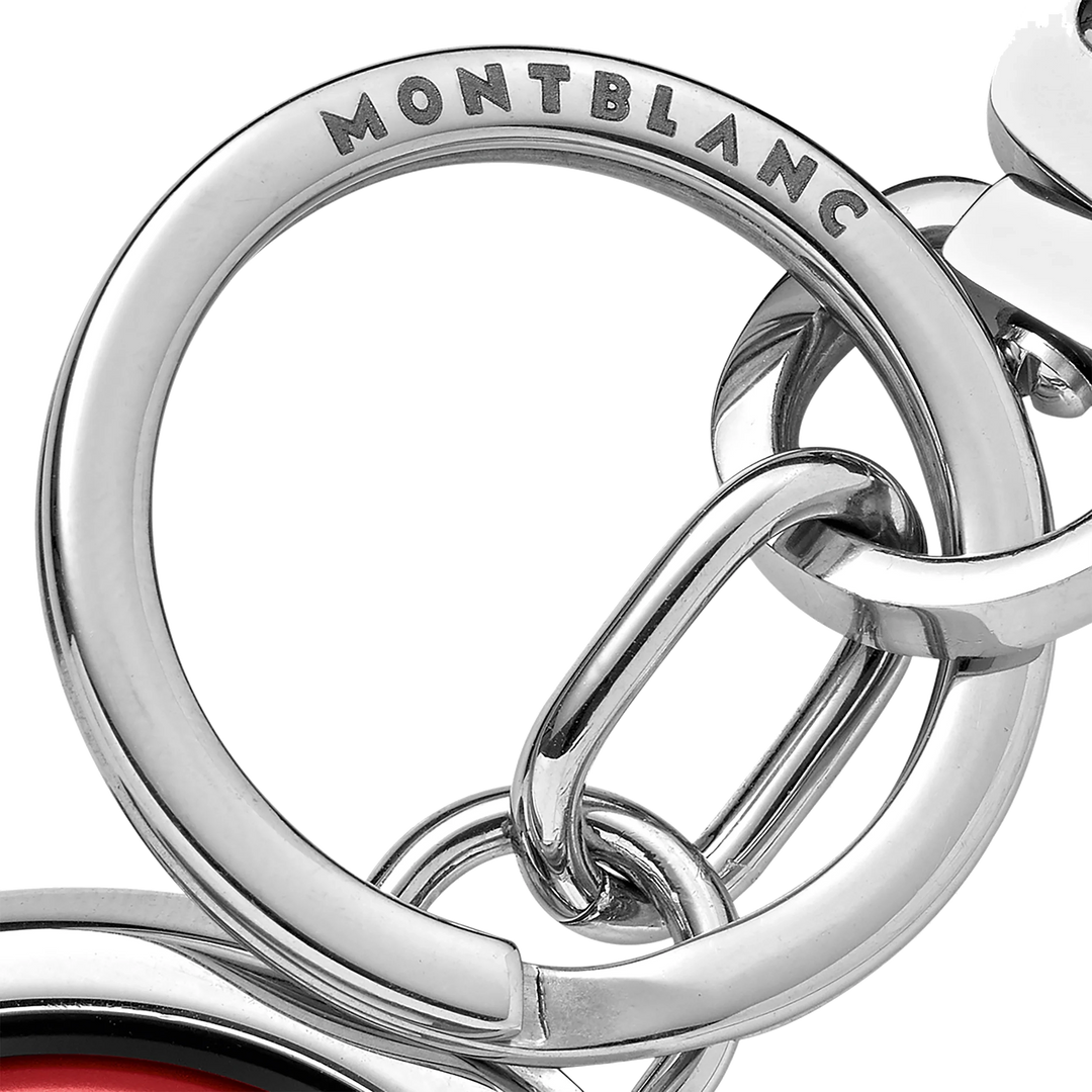 Montblanc स्विव प्रतीक Meisterst ⁇ ck लाल 128746 के साथ कीचेन