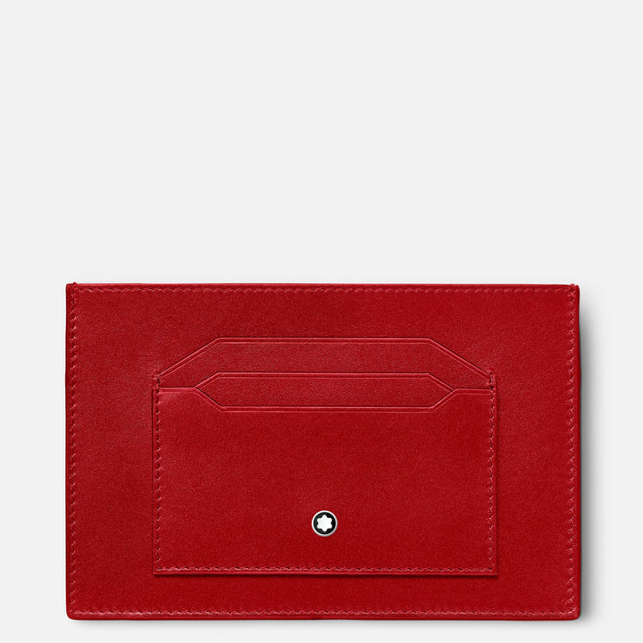 Montblanc कार्ड धारक 6 डिब्बे Meisterst ⁇ ck लाल 129909