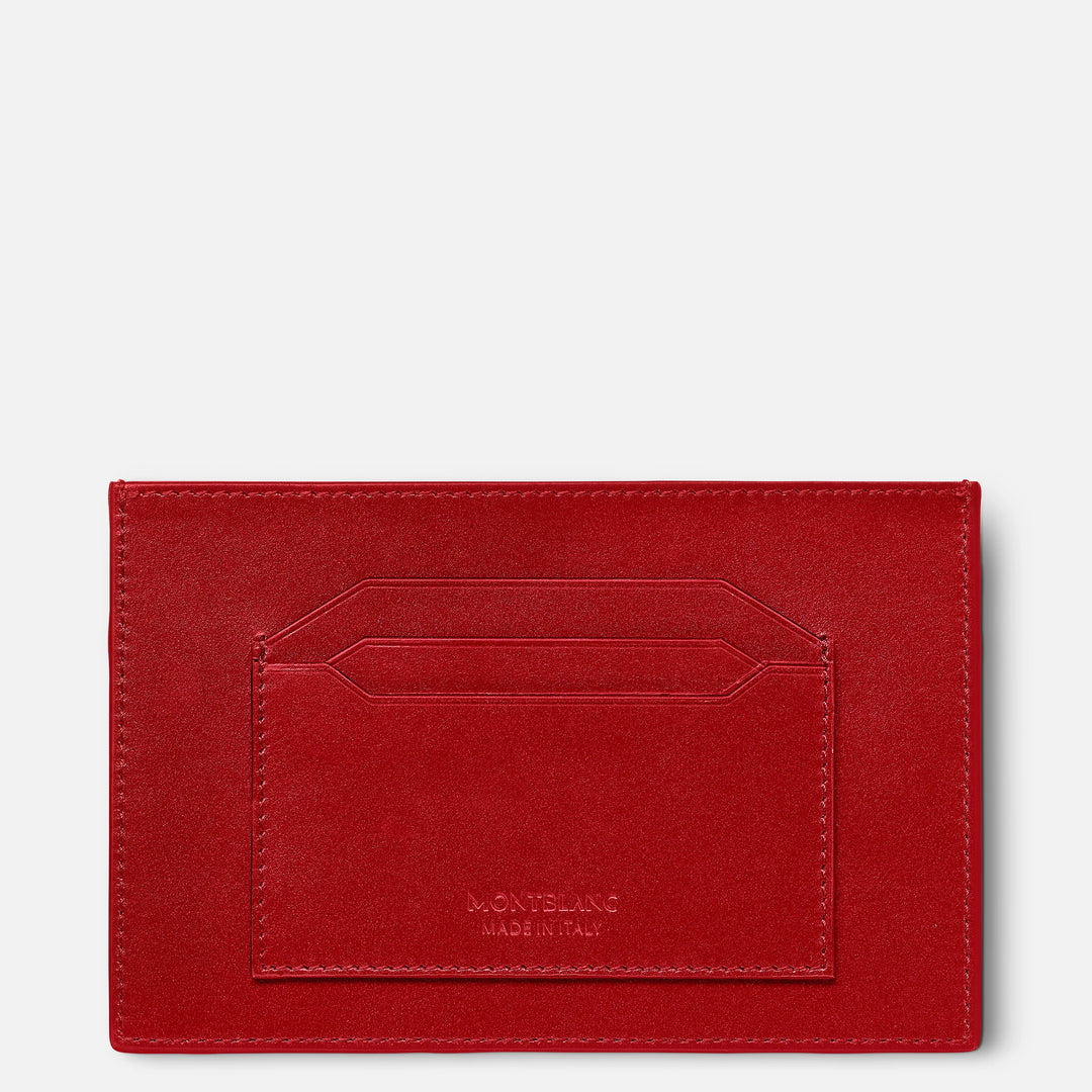 Montblanc कार्ड धारक 6 डिब्बे Meisterst ⁇ ck लाल 129909