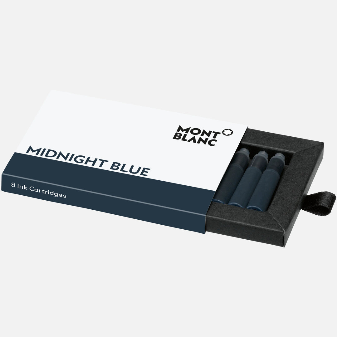 Montblanc स्याही कारतूस में 8 टुकड़े मिडनाइट ब्लू 128199