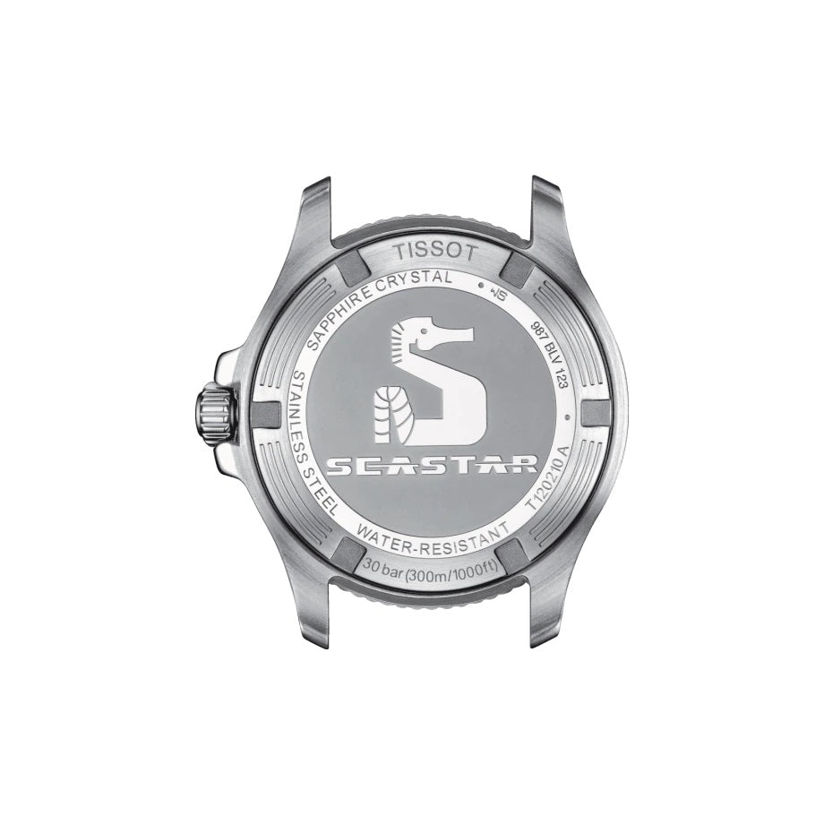 Tissot घड़ी Seastar1000 36 मिमी नीला क्वार्ट्ज स्टील T120.210.11.041.00
