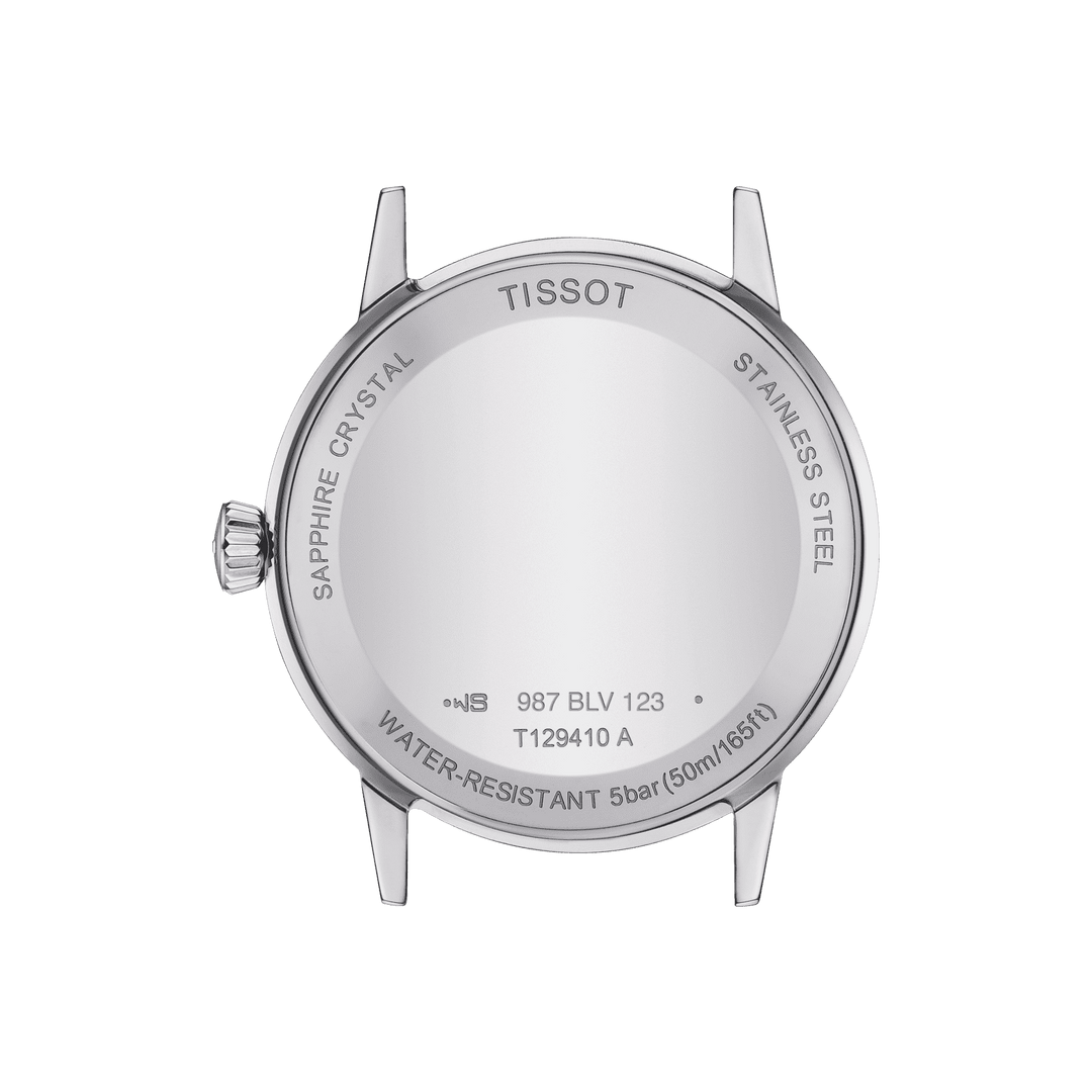 टिस्सोट घड़ी क्लासिक ड्रीम 42 मिमी चांदी क्वार्ट्ज स्टील T129.410.11.031.00
