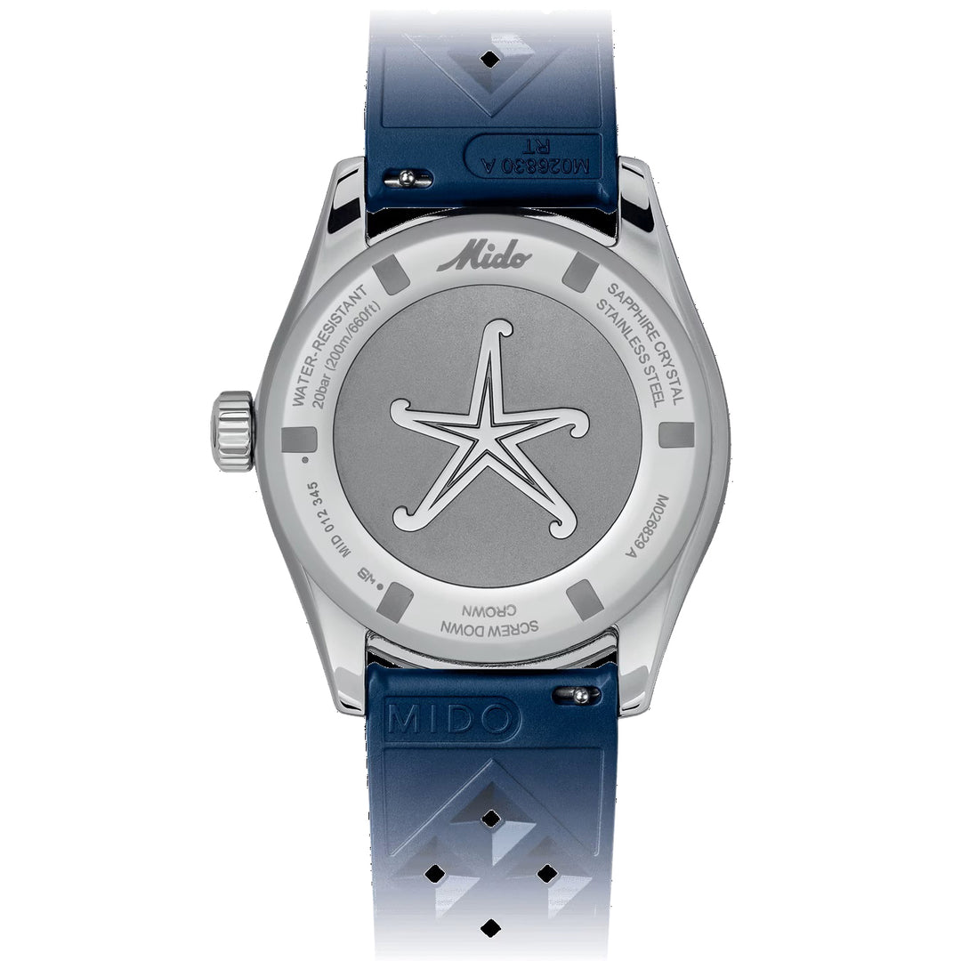 Mido घड़ी महासागर स्टार Decompression Worldtimer विशेष संस्करण 40mm नीला स्वत: स्टील M026.829.17.041.00